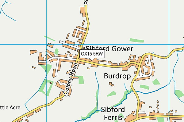 Sibford Gower Endowed Primary School map (OX15 5RW) - OS VectorMap District (Ordnance Survey)
