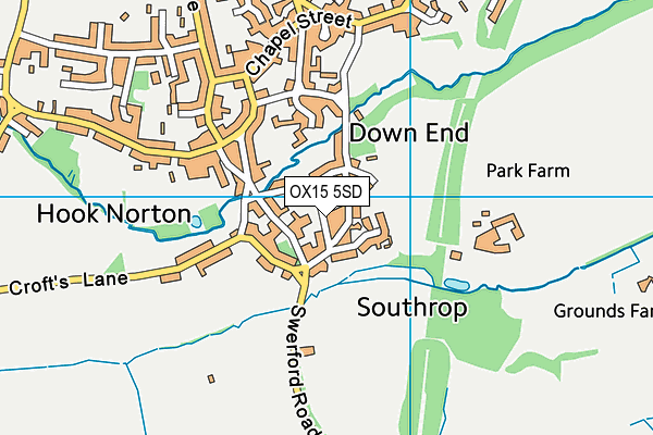 OX15 5SD map - OS VectorMap District (Ordnance Survey)