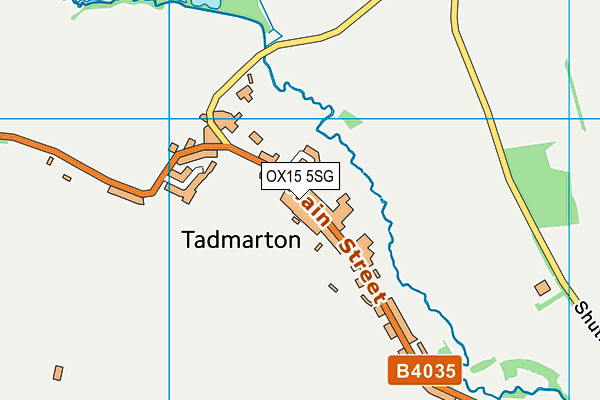 OX15 5SG map - OS VectorMap District (Ordnance Survey)