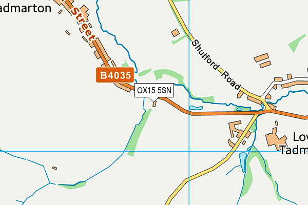 OX15 5SN map - OS VectorMap District (Ordnance Survey)