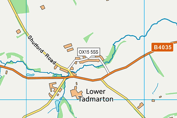 OX15 5SS map - OS VectorMap District (Ordnance Survey)