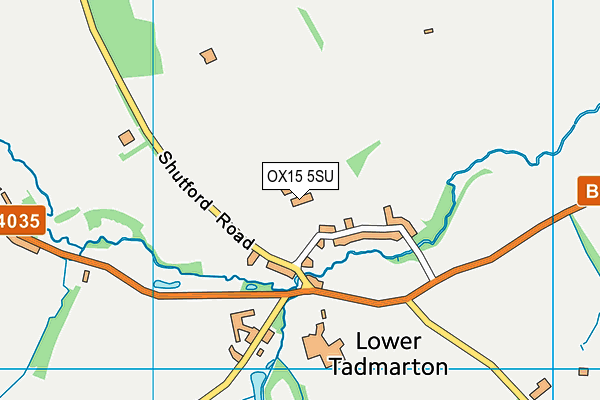 OX15 5SU map - OS VectorMap District (Ordnance Survey)