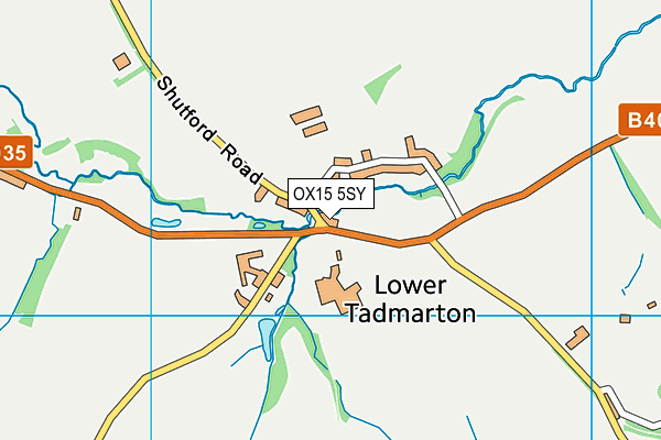 OX15 5SY map - OS VectorMap District (Ordnance Survey)