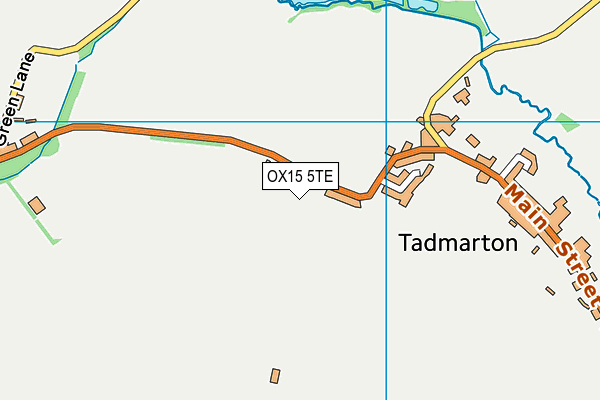 OX15 5TE map - OS VectorMap District (Ordnance Survey)