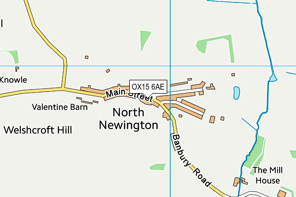 OX15 6AE map - OS VectorMap District (Ordnance Survey)