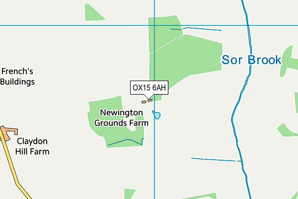 OX15 6AH map - OS VectorMap District (Ordnance Survey)