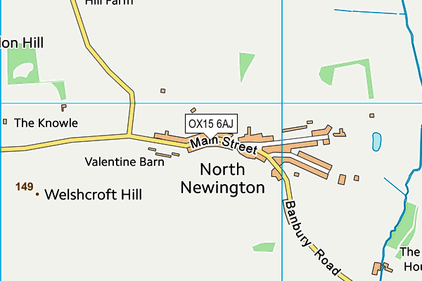 OX15 6AJ map - OS VectorMap District (Ordnance Survey)