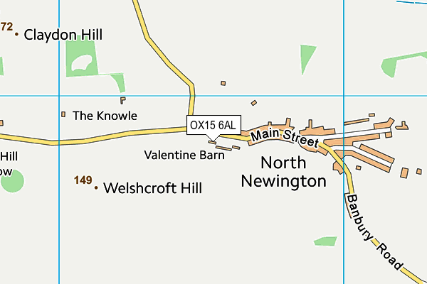 OX15 6AL map - OS VectorMap District (Ordnance Survey)