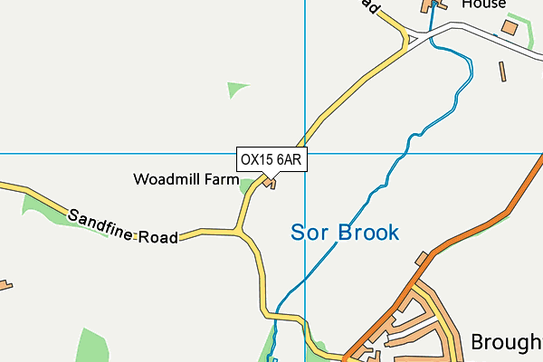 OX15 6AR map - OS VectorMap District (Ordnance Survey)