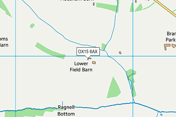 OX15 6AX map - OS VectorMap District (Ordnance Survey)