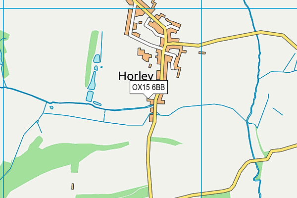 OX15 6BB map - OS VectorMap District (Ordnance Survey)