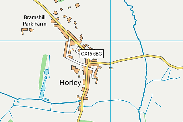 OX15 6BG map - OS VectorMap District (Ordnance Survey)