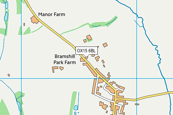 OX15 6BL map - OS VectorMap District (Ordnance Survey)