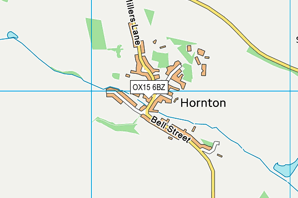 Hornton Primary School map (OX15 6BZ) - OS VectorMap District (Ordnance Survey)