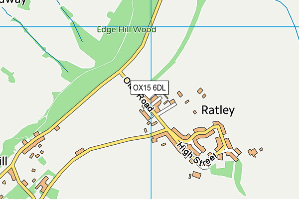 OX15 6DL map - OS VectorMap District (Ordnance Survey)