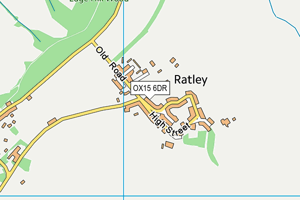 OX15 6DR map - OS VectorMap District (Ordnance Survey)