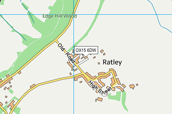 OX15 6DW map - OS VectorMap District (Ordnance Survey)