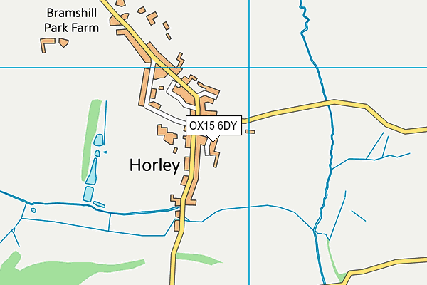 OX15 6DY map - OS VectorMap District (Ordnance Survey)