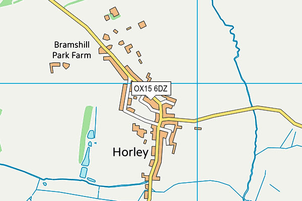 OX15 6DZ map - OS VectorMap District (Ordnance Survey)