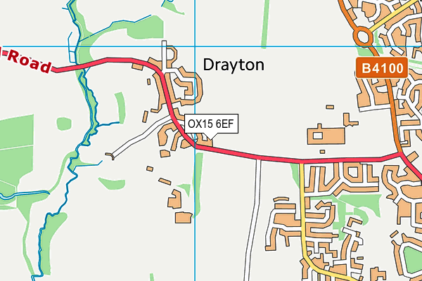 OX15 6EF map - OS VectorMap District (Ordnance Survey)