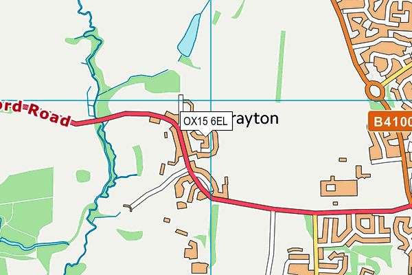 OX15 6EL map - OS VectorMap District (Ordnance Survey)