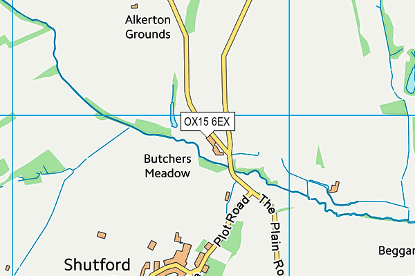 OX15 6EX map - OS VectorMap District (Ordnance Survey)