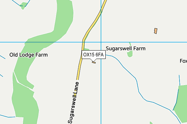 OX15 6FA map - OS VectorMap District (Ordnance Survey)