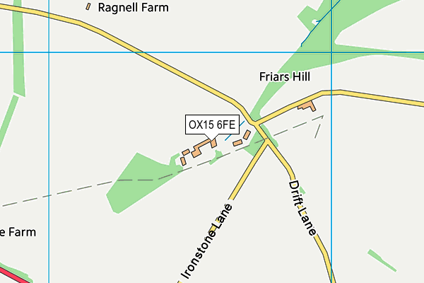 OX15 6FE map - OS VectorMap District (Ordnance Survey)