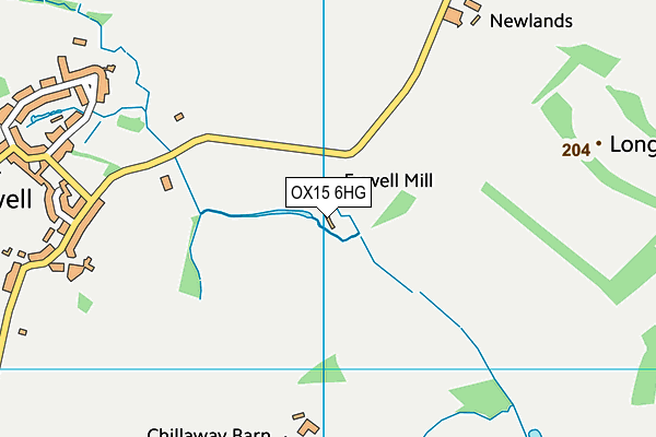 OX15 6HG map - OS VectorMap District (Ordnance Survey)