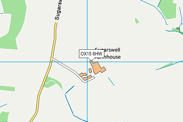 OX15 6HW map - OS VectorMap District (Ordnance Survey)