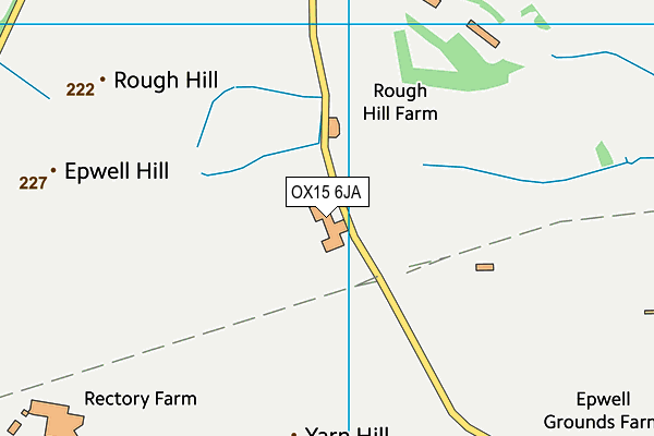 OX15 6JA map - OS VectorMap District (Ordnance Survey)