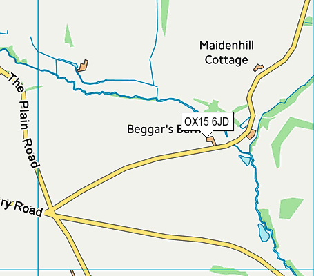 OX15 6JD map - OS VectorMap District (Ordnance Survey)