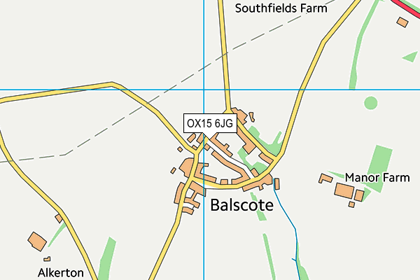 OX15 6JG map - OS VectorMap District (Ordnance Survey)