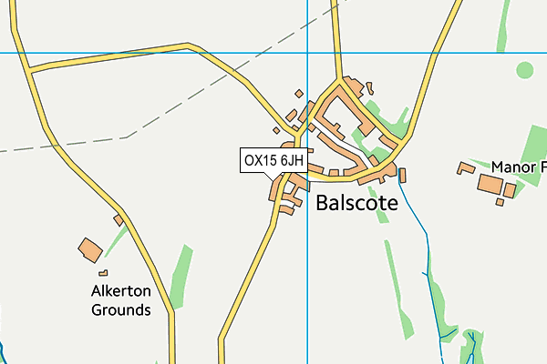 OX15 6JH map - OS VectorMap District (Ordnance Survey)