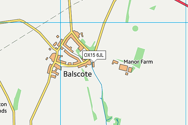 OX15 6JL map - OS VectorMap District (Ordnance Survey)