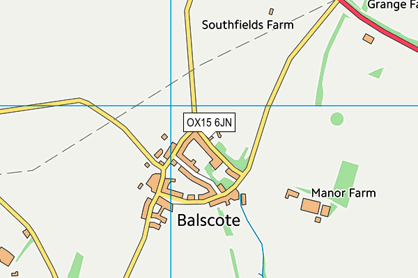 OX15 6JN map - OS VectorMap District (Ordnance Survey)