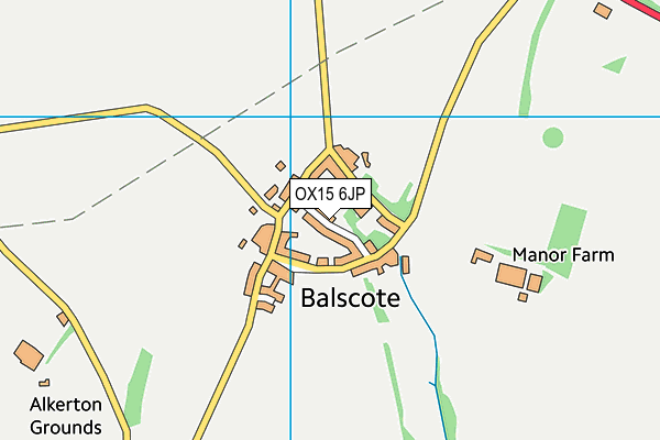 OX15 6JP map - OS VectorMap District (Ordnance Survey)