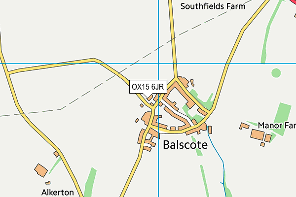 OX15 6JR map - OS VectorMap District (Ordnance Survey)