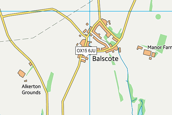 OX15 6JU map - OS VectorMap District (Ordnance Survey)