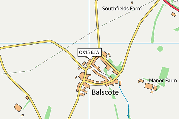 OX15 6JW map - OS VectorMap District (Ordnance Survey)