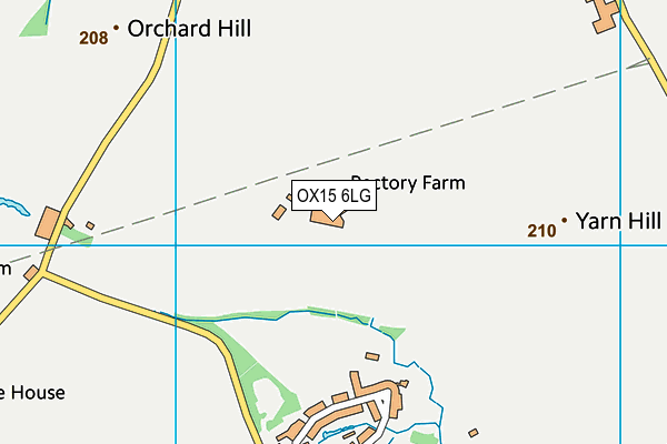 OX15 6LG map - OS VectorMap District (Ordnance Survey)