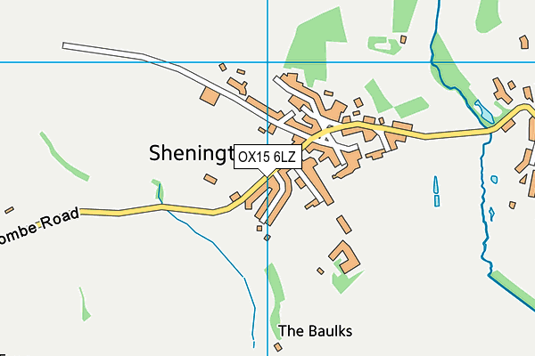 OX15 6LZ map - OS VectorMap District (Ordnance Survey)