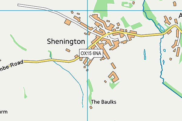 OX15 6NA map - OS VectorMap District (Ordnance Survey)