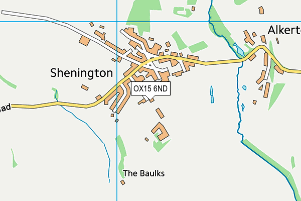 OX15 6ND map - OS VectorMap District (Ordnance Survey)