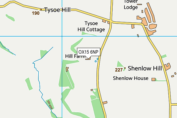 OX15 6NP map - OS VectorMap District (Ordnance Survey)