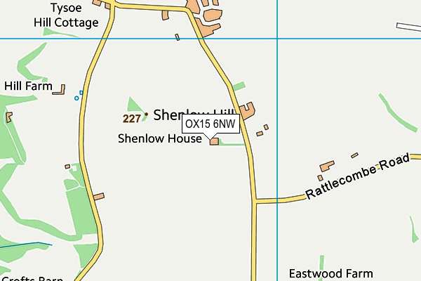 OX15 6NW map - OS VectorMap District (Ordnance Survey)