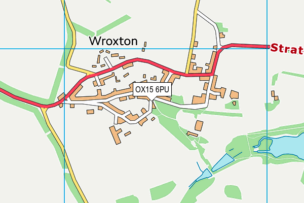 OX15 6PU map - OS VectorMap District (Ordnance Survey)