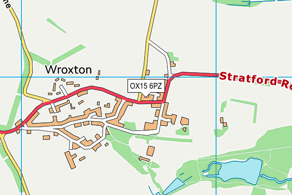 OX15 6PZ map - OS VectorMap District (Ordnance Survey)