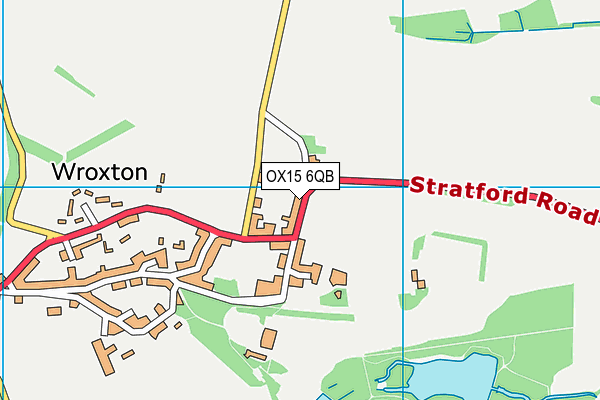 OX15 6QB map - OS VectorMap District (Ordnance Survey)