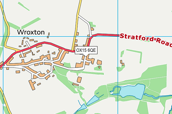 OX15 6QE map - OS VectorMap District (Ordnance Survey)